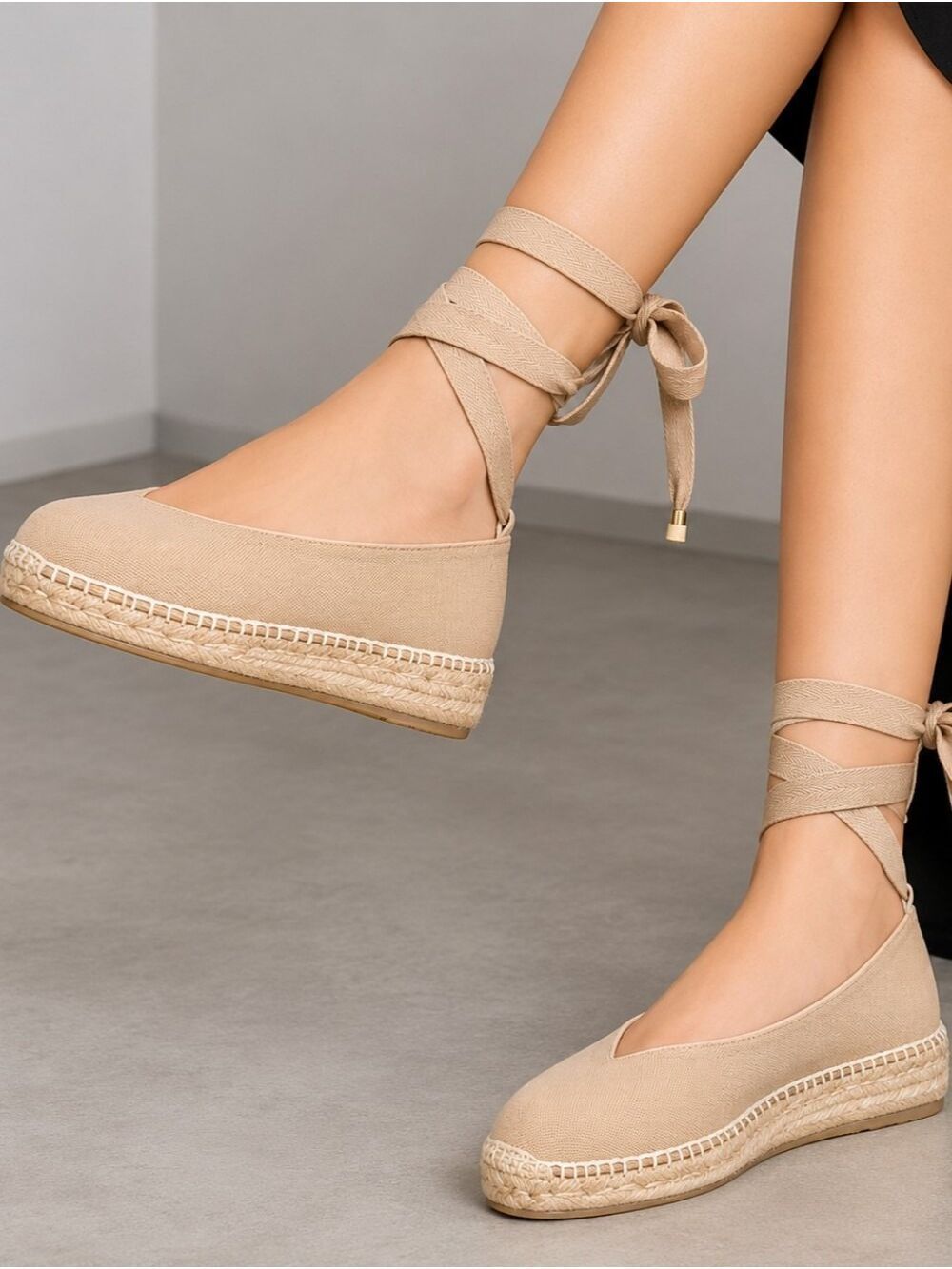 J.Jill Suede Ballerina Espadrille Flats, Size 9.5